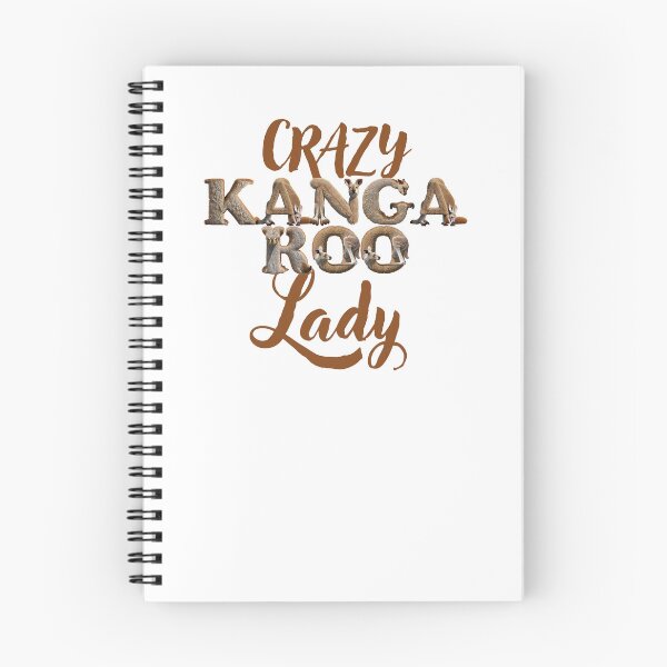 Item preview, Crazy Kanga Roo lady (with kangaroos in the letters) designed and sold by jazzydevil.