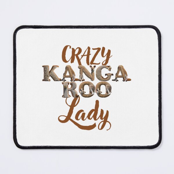 Item preview, Crazy Kanga Roo lady (with kangaroos in the letters) designed and sold by jazzydevil.
