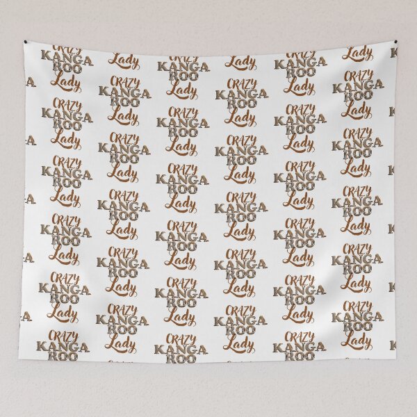 Item preview, Crazy Kanga Roo lady (with kangaroos in the letters) designed and sold by jazzydevil.