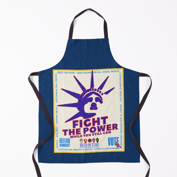 Item preview, PMD00976 Progressive Movement Designs patriotic American Liberty Fight the Power design shows you support democracy for Progressives Democrats Independents Liberals designed and sold by ProgressiveLeft.