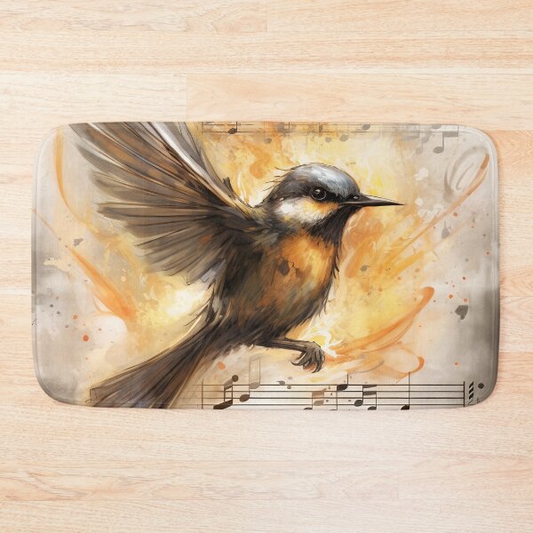 Item preview, Charcoal and Coffee drawing of Bird’s song 16 designed and sold by Art by Lilia.