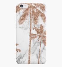 Rose gold marble palms iPhone 6 Case