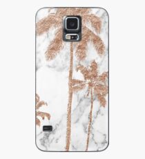 Rose gold marble palms Case/Skin for Samsung Galaxy
