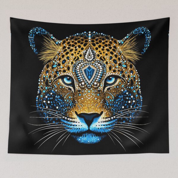 Item preview, Bejeweled Jaguar Milo designed and sold by Artbyminga.