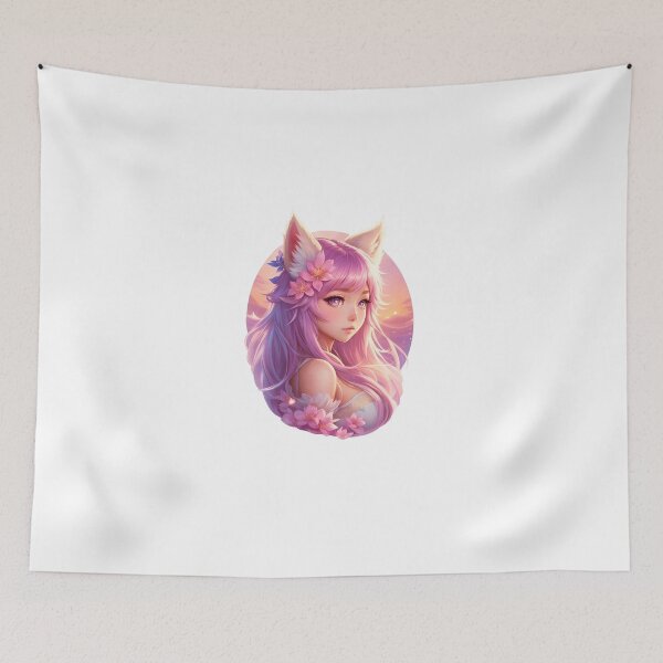 Item preview, Sunset Blossom Kitsune designed and sold by Arwen Evenstar.