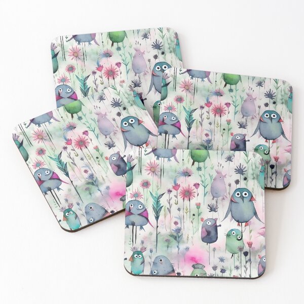 Item preview, Birds and Flowers Pattern. designed and sold by Popote Madame.
