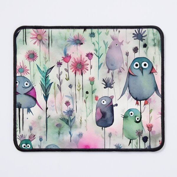 Item preview, Birds and Flowers Pattern. designed and sold by Popote Madame.