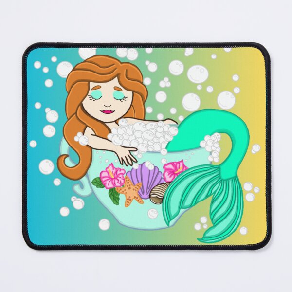 Item preview, Teacup Mermaid (Blue-Yellow) designed and sold by octopuscafe.
