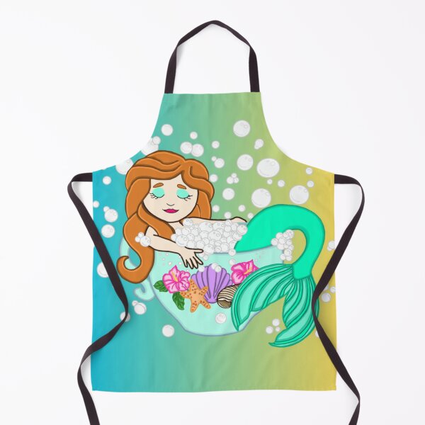 Item preview, Teacup Mermaid (Blue-Yellow) designed and sold by octopuscafe.