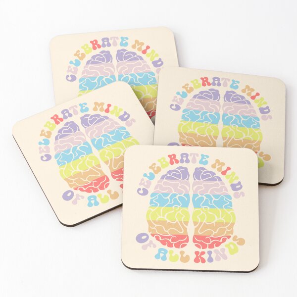 Item preview, Celebrate Minds of All Kinds - Brain - Pastel Colors - Applied Behavior Analysis - ABA - Behavioral therapy designed and sold by Ausome  Behavior.