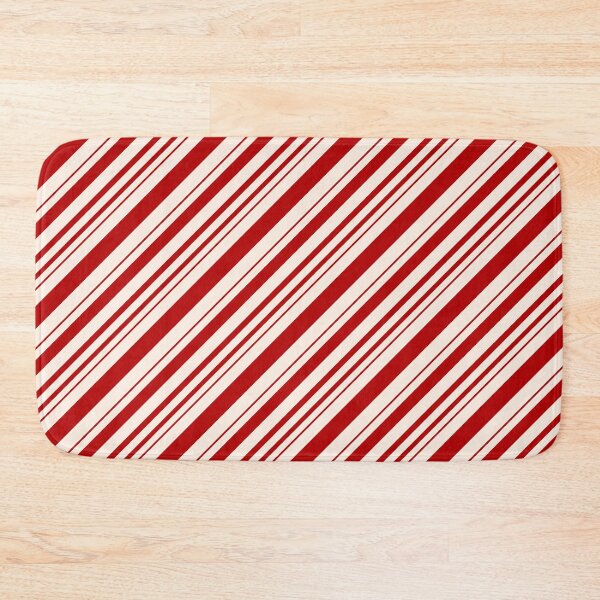 Item preview, Red & White Candy Cane Stripe Pattern designed and sold by BadDonkeyDecals.