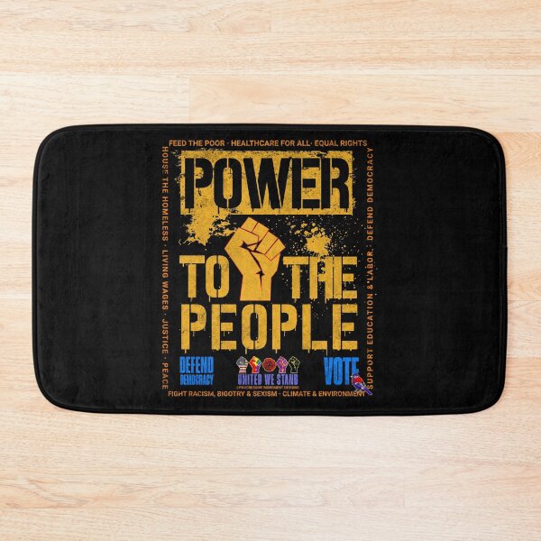 Item preview, PMD00977 Progressive Movement Designs Power to the People street protest fist grafitti design shows you support democracy for Progressives Democrats Independents Liberals designed and sold by ProgressiveLeft.