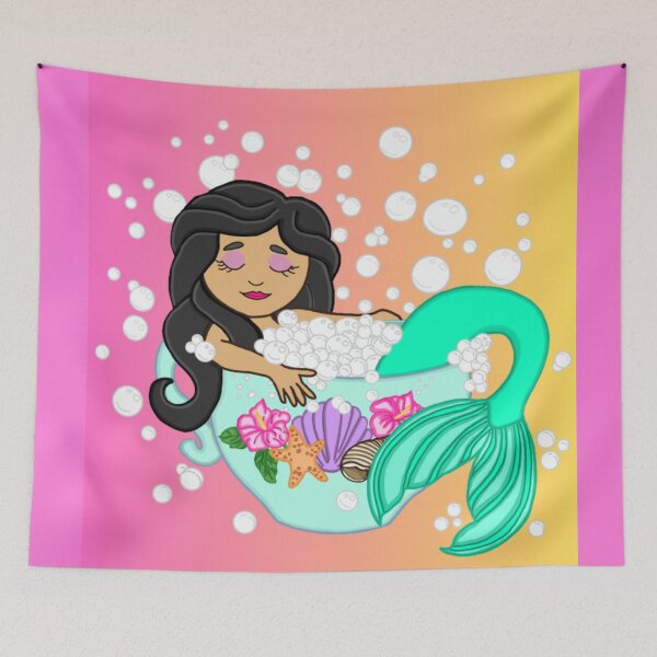 Item preview, Teacup Mermaid (Sunset) designed and sold by octopuscafe.