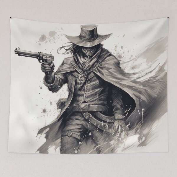 Item preview, A Sketch of a Gunslinger designed and sold by Sketch-Shack.