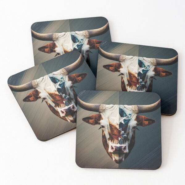 Item preview, Texas Longhorn - Abstract Design designed and sold by Smiling Collie Designs.