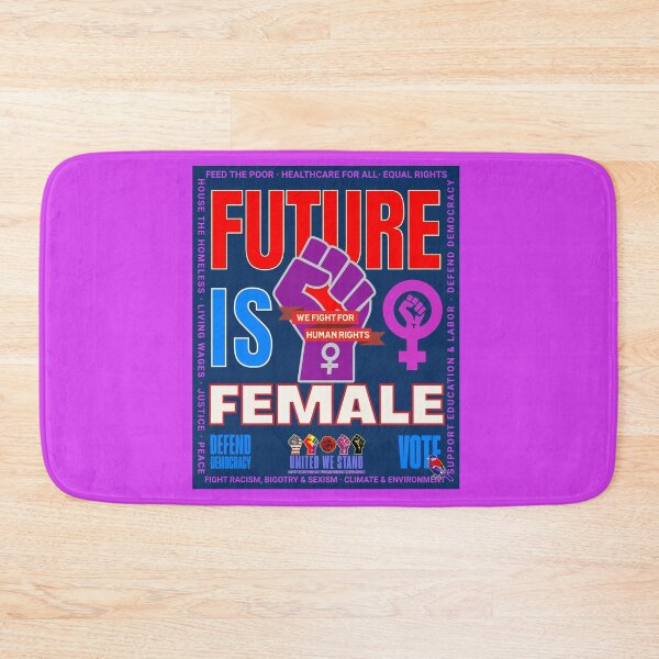 Item preview, PMD00980 Progressive Movement Designs patriotic American Future is Female design shows support for feminists feminism democracy progressive goals for Progressives Democrats Independents Liberals designed and sold by ProgressiveLeft.