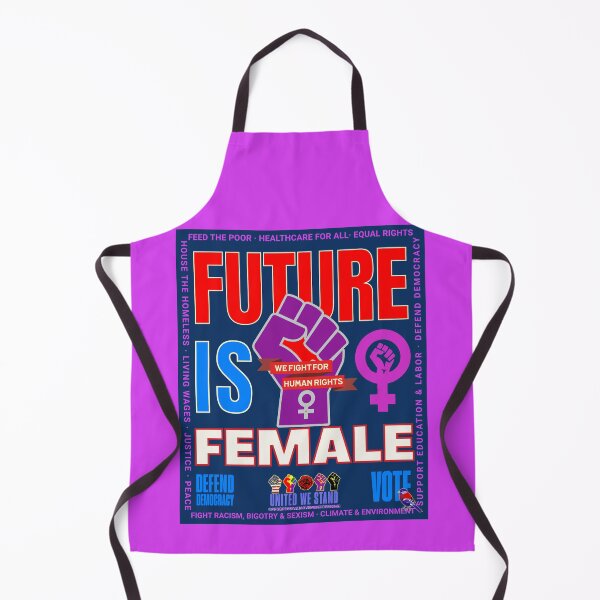 Item preview, PMD00980 Progressive Movement Designs patriotic American Future is Female design shows support for feminists feminism democracy progressive goals for Progressives Democrats Independents Liberals designed and sold by ProgressiveLeft.
