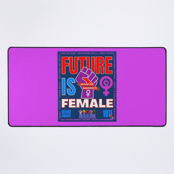 Item preview, PMD00980 Progressive Movement Designs patriotic American Future is Female design shows support for feminists feminism democracy progressive goals for Progressives Democrats Independents Liberals designed and sold by ProgressiveLeft.