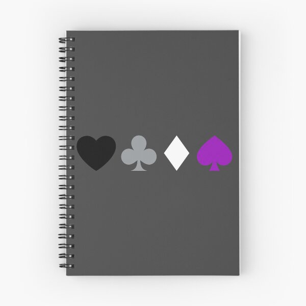 Item preview, Heart. Club. Diamond. Spade. Asexual Pride designed and sold by Subtle Pride Shop.