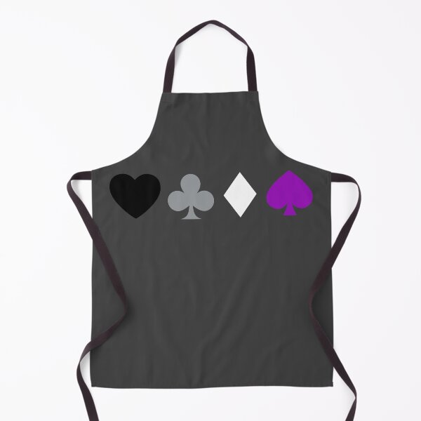 Item preview, Heart. Club. Diamond. Spade. Asexual Pride designed and sold by Subtle Pride Shop.