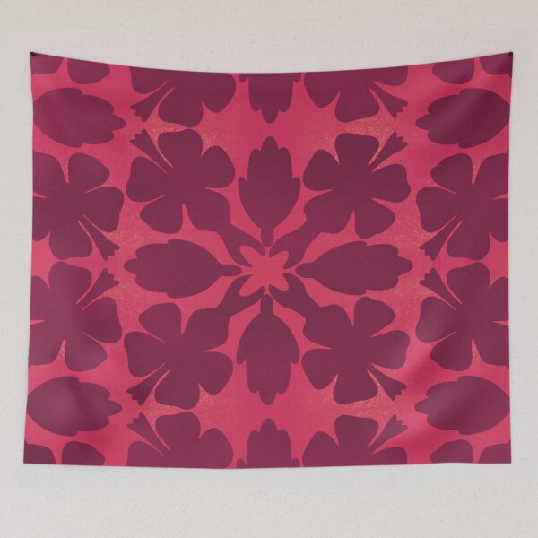Aperçu de l'œuvre Tifaifai Hibiscus - Rose rouge sombre créée et vendue par oravaart.