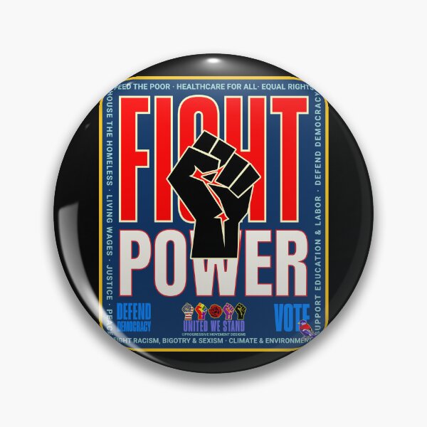 Item preview, PMD00981 Progressive Movement Designs Fight Power black power protest  fist design shows you support African Americans democracy for Progressives Democrats Independents Liberals designed and sold by ProgressiveLeft.