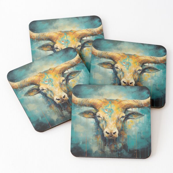Item preview, Longhorn Cow - Artistic Design designed and sold by Smiling Collie Designs.