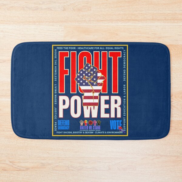 Item preview, PMD00982 Progressive Movement Designs Fight Power protest fist design shows you support democracy for Progressives Democrats Independents Liberals designed and sold by ProgressiveLeft.