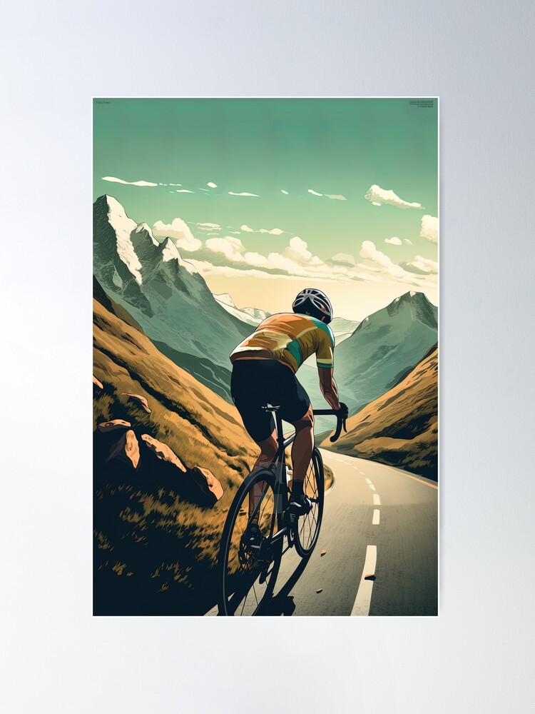 Hotsell Road Cycling Rider & Bicycle Posters - SET OF THREE - Choose Your Favourite Riders - Cycling Art Prints