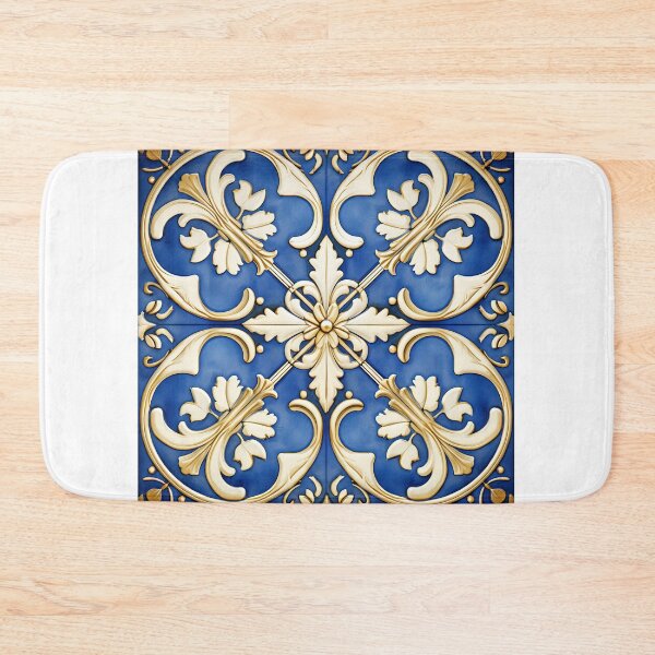 Item preview, Queen Esther Blue and Gold Pattern - 2 designed and sold by HeavenGalleria.
