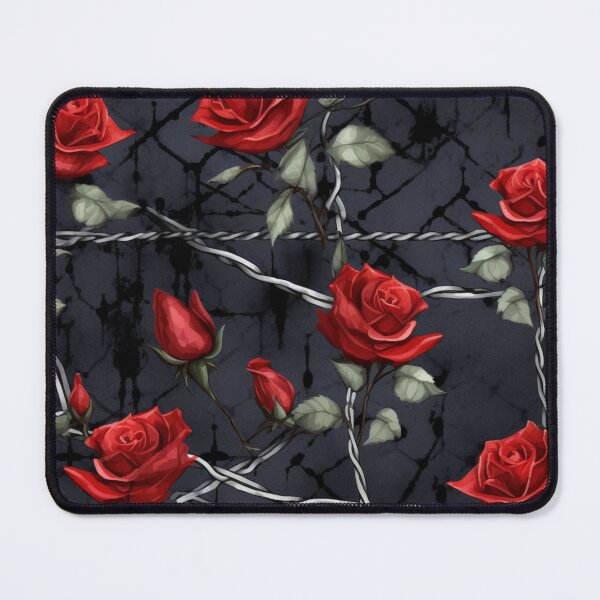 Item preview, Gothic Red Roses with Wire  Seamless Pattern designed and sold by MysticOzzy.