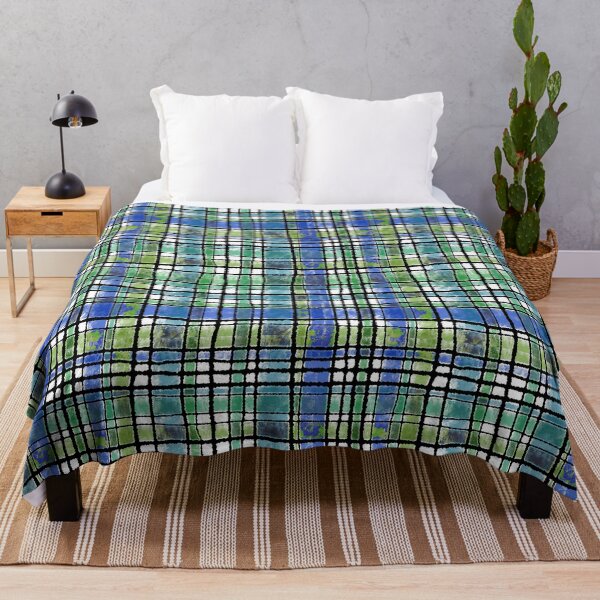Item preview, Comfy Plaid (blues and greens) designed and sold by sunnywindows.