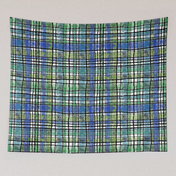 Item preview, Comfy Plaid (blues and greens) designed and sold by sunnywindows.