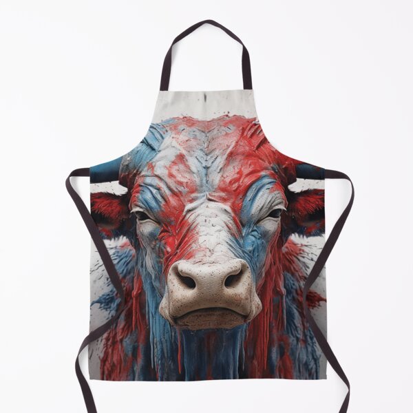 Item preview, Patriotic Longhorn Cow designed and sold by Smiling Collie Designs.