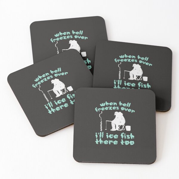 Item preview, Hell Freezes Ice Fish Funny Winter Fishing Angler Men Dad  designed and sold by AidaWillisa.