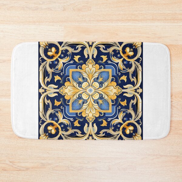 Item preview, Queen Esther Blue and Gold Pattern - 3 designed and sold by HeavenGalleria.