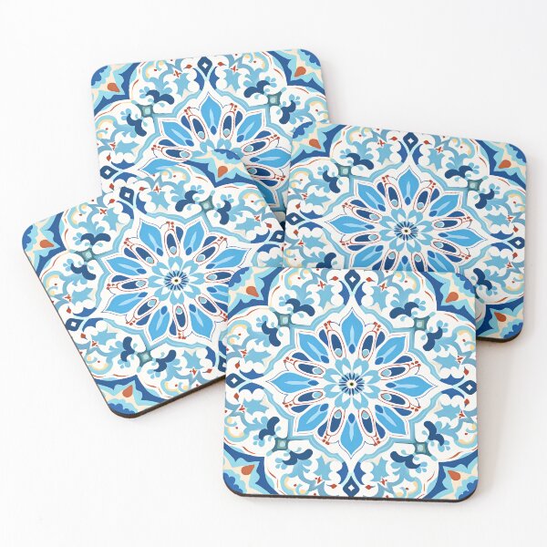 Item preview, Ottoman art in vivid colors I: A fusion of stylized floral motifs and vibrant geometric designs. designed and sold by InsaneLEDP.