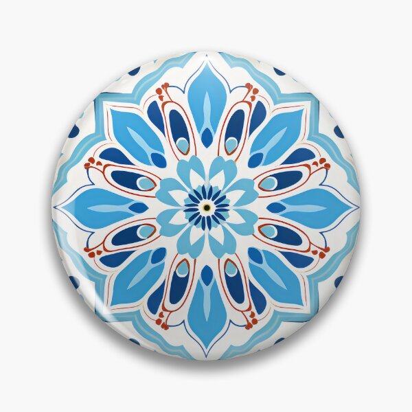 Item preview, Ottoman art in vivid colors I: A fusion of stylized floral motifs and vibrant geometric designs. designed and sold by InsaneLEDP.