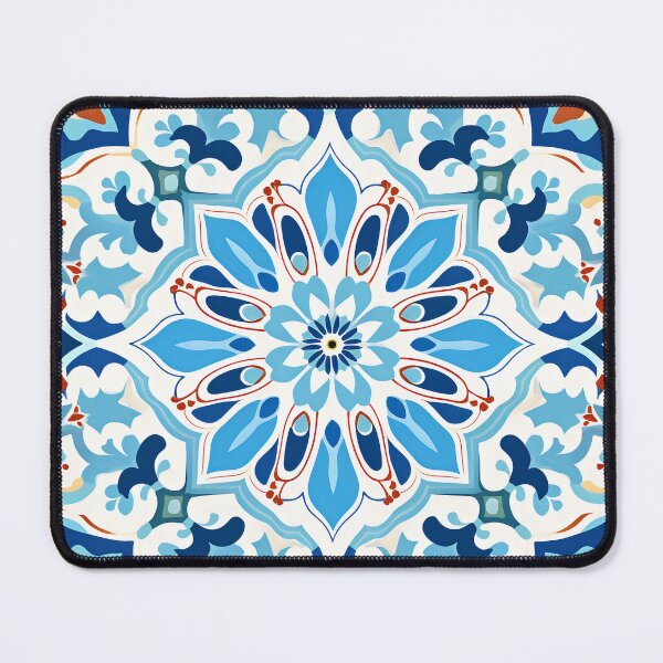 Item preview, Ottoman art in vivid colors I: A fusion of stylized floral motifs and vibrant geometric designs. designed and sold by InsaneLEDP.