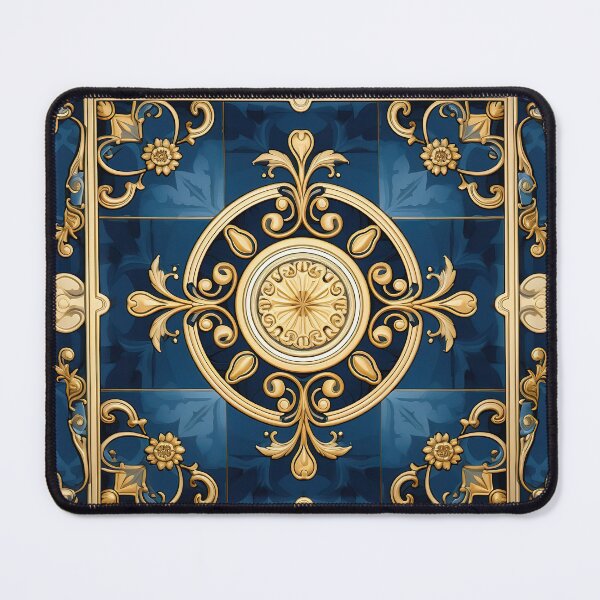 Item preview, Queen Esther Blue and Gold Pattern - 4 designed and sold by HeavenGalleria.