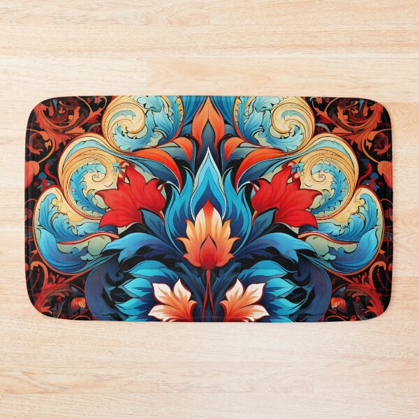 Item preview, Ottoman art in vivid colors XIII: A fusion of stylized floral motifs and vibrant geometric designs. designed and sold by InsaneLEDP.