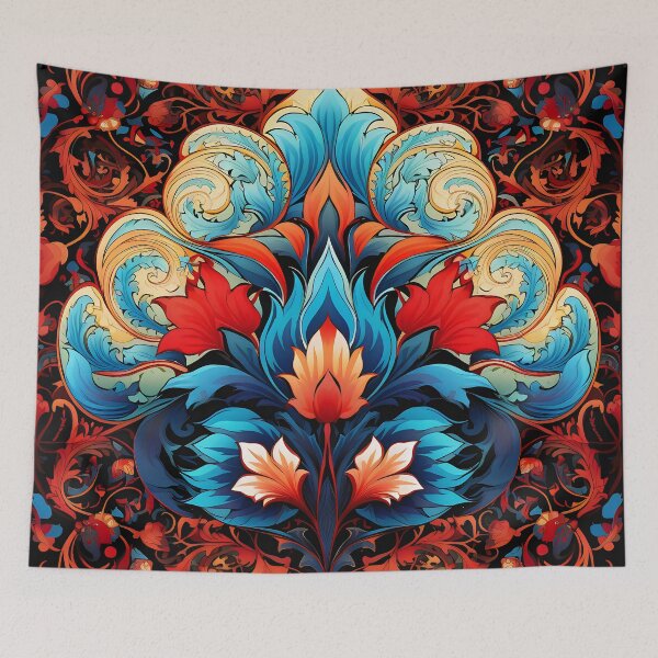 Item preview, Ottoman art in vivid colors XIII: A fusion of stylized floral motifs and vibrant geometric designs. designed and sold by InsaneLEDP.