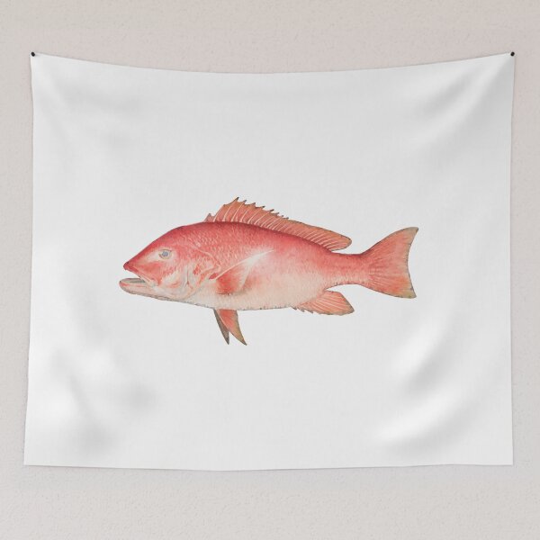 Item preview, A Watercolor Red Snapper designed and sold by ShopWilPrints.