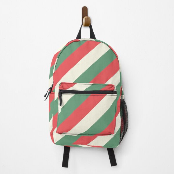Item preview, Red, Green, White Christmas Candy Cane Stripes designed and sold by BadDonkeyDecals.