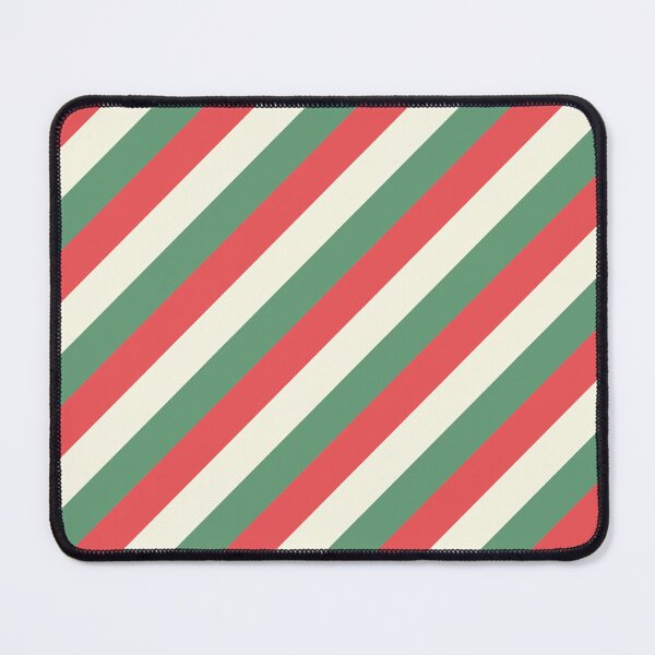 Item preview, Red, Green, White Christmas Candy Cane Stripes designed and sold by BadDonkeyDecals.