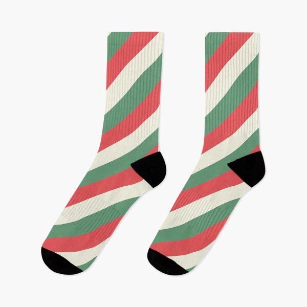 Item preview, Red, Green, White Christmas Candy Cane Stripes designed and sold by BadDonkeyDecals.