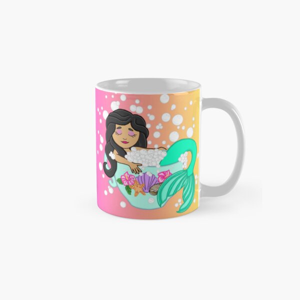 Artikel-Vorschau von Teetasse Meerjungfrau (Sonnenuntergang), designt und verkauft von octopuscafe.