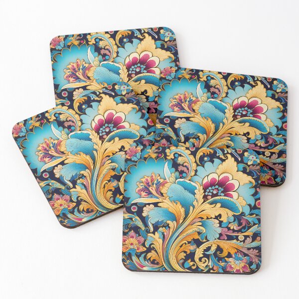 Item preview, Ottoman art in vivid colors XIV: A fusion of stylized floral motifs and vibrant geometric designs. designed and sold by InsaneLEDP.