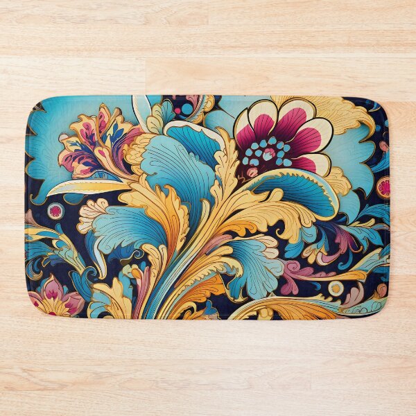 Item preview, Ottoman art in vivid colors XIV: A fusion of stylized floral motifs and vibrant geometric designs. designed and sold by InsaneLEDP.