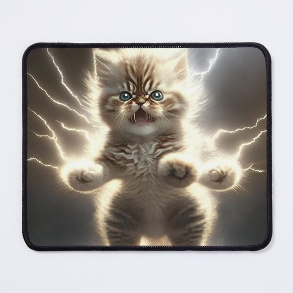 Item preview, Mighty kitten emanates power and authority designed and sold by gregorysayers.